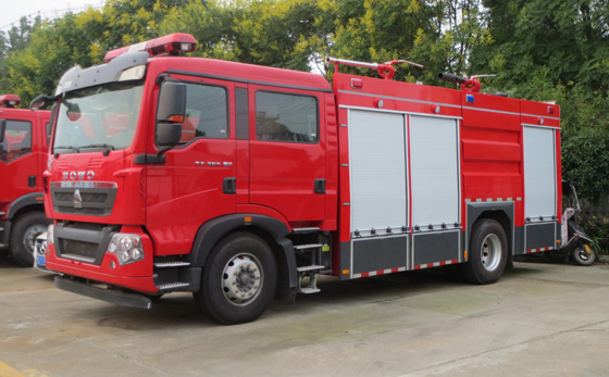 重汽7噸干粉泡沫聯用消防車