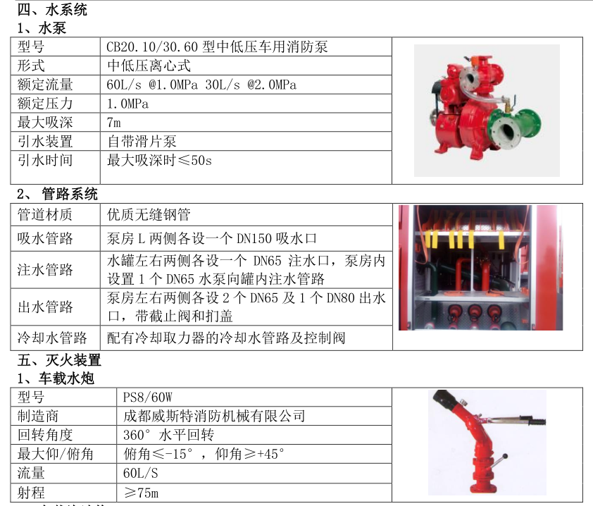 重汽7噸干粉泡沫聯用消防車
